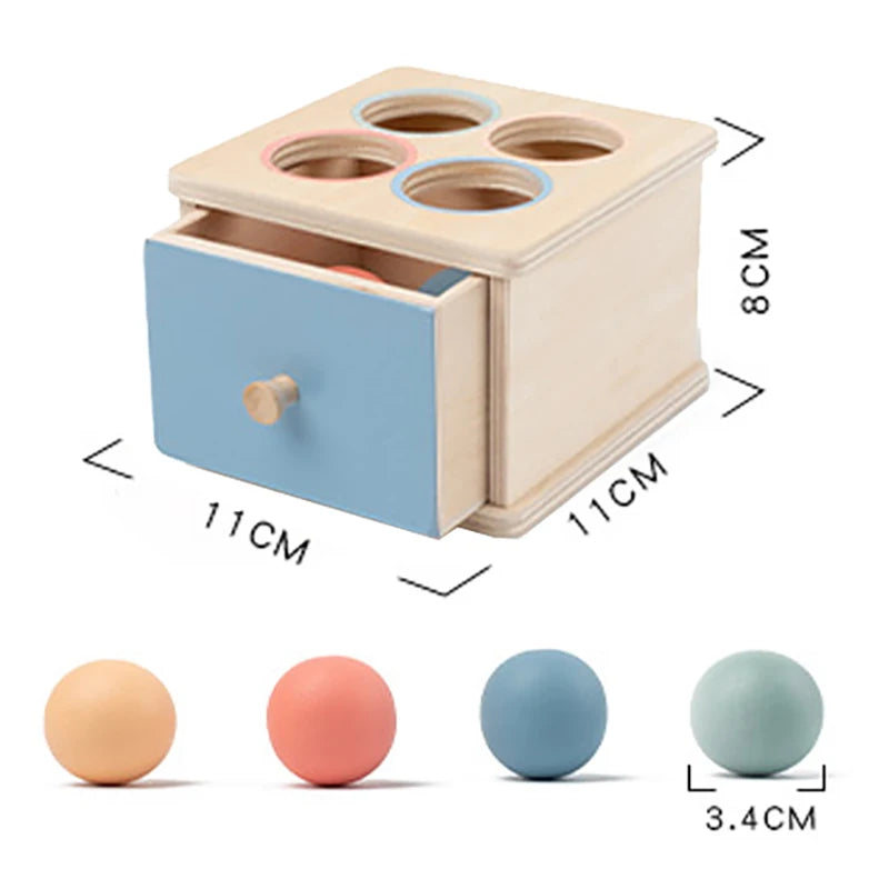 Baby Montessori Object Permanence Box