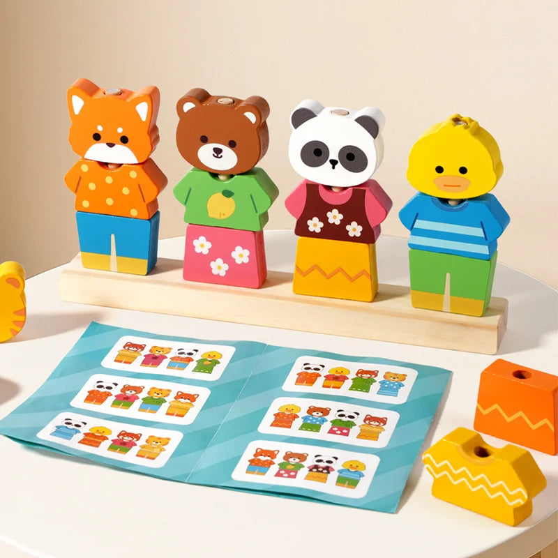 Kiddyroo™ Woodland Animal Stacking Puzzle Set