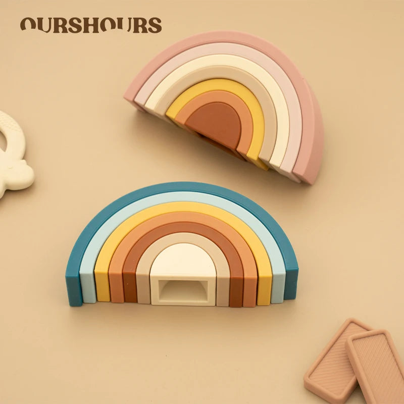 Rainbow Stacking Building Toy