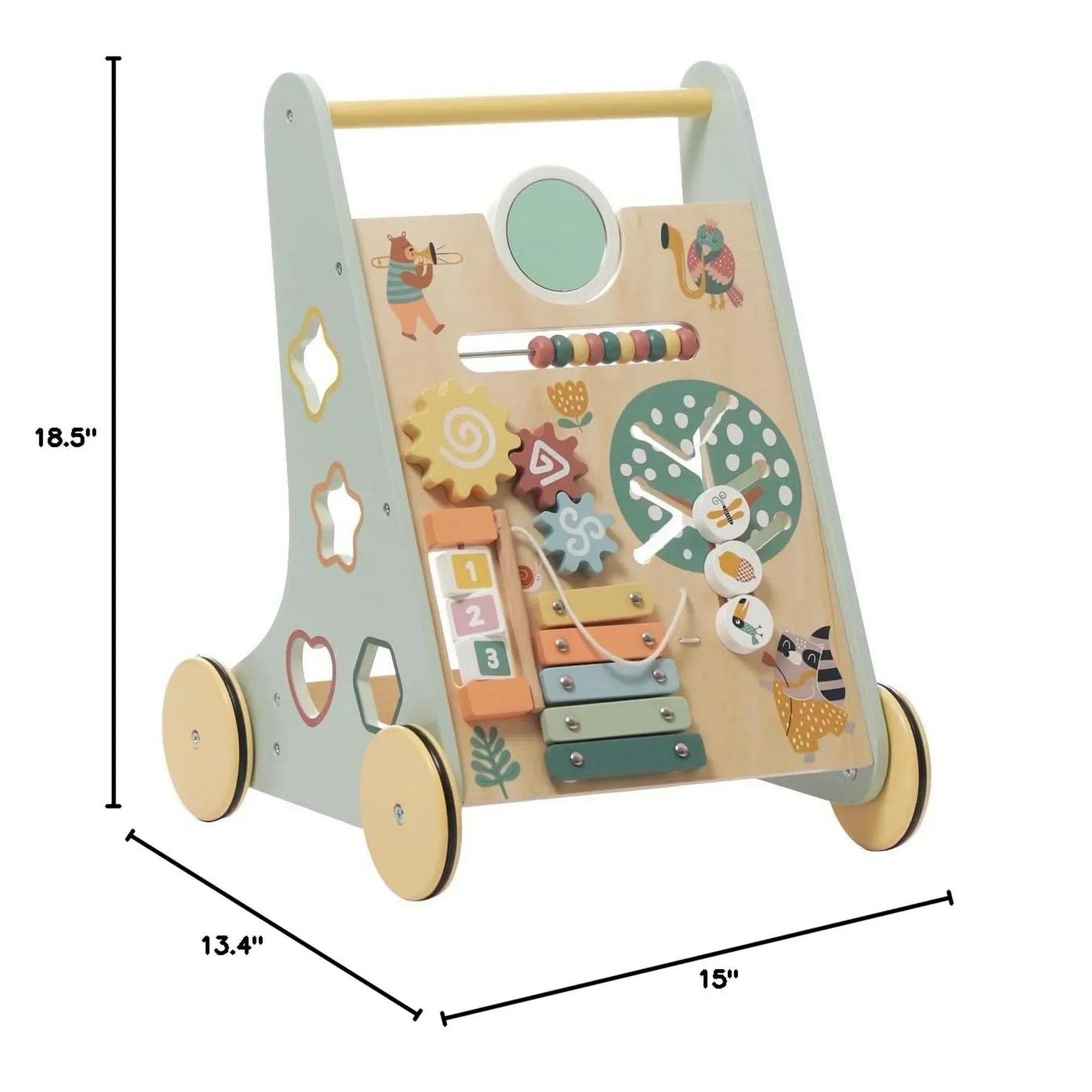 Robotime Robud Wooden Baby Walker