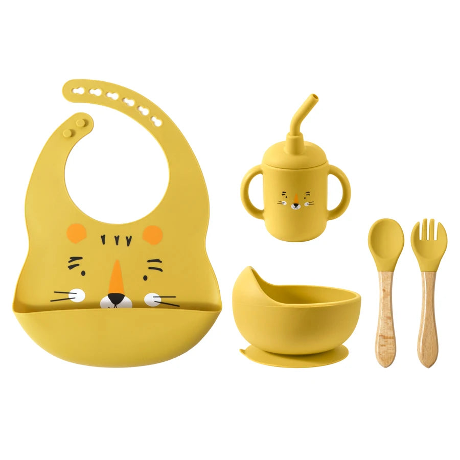 My First Silicone Baby Feeding Set