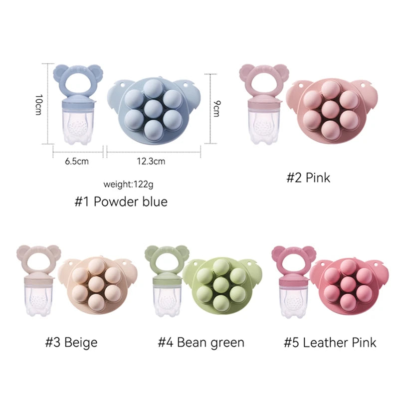 Koala Design Baby Pacifier With Freezer Tray