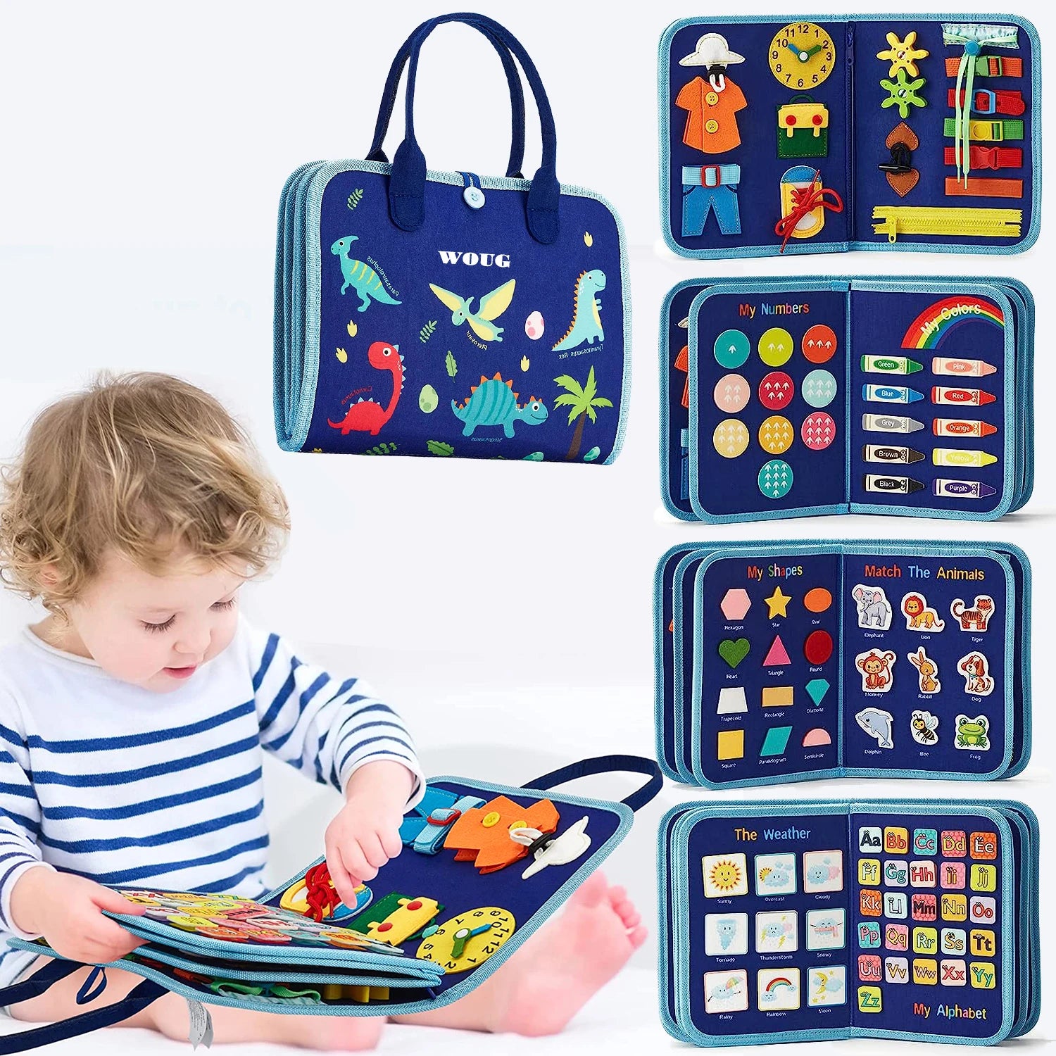 Sensory Play Board for Little Learners
