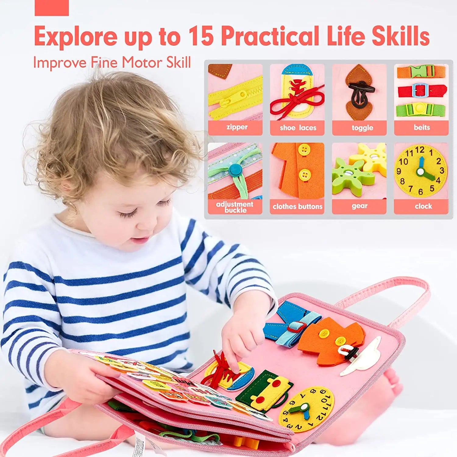 Sensory Play Board for Little Learners
