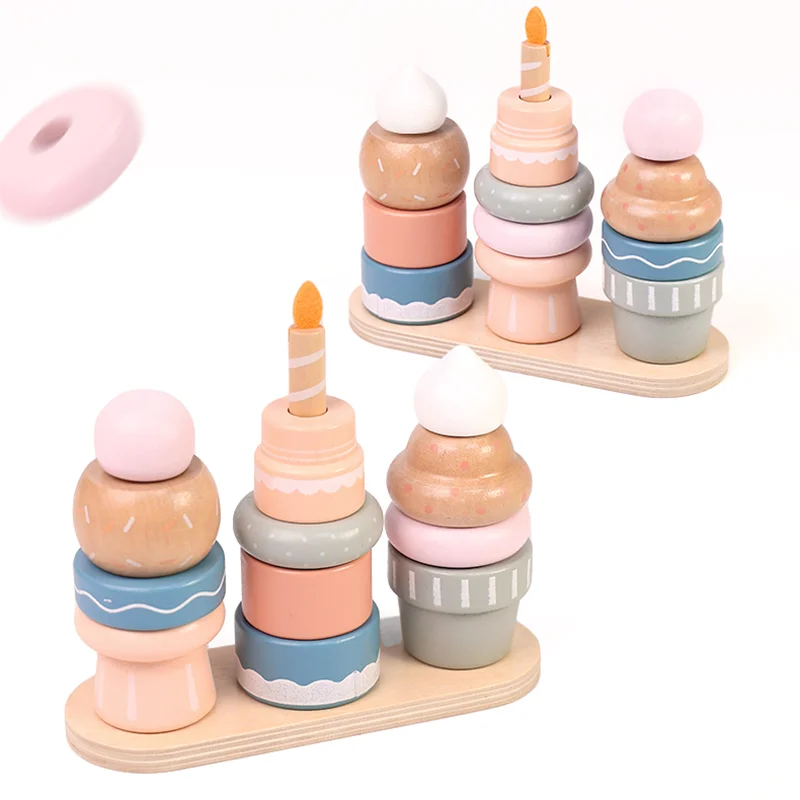 Kiddyroo™ Sweet Cake Montessori Stacking Toy