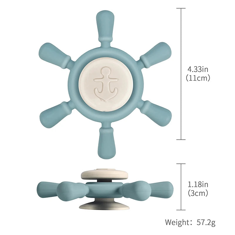 Silicone Suction Wheel Spinner Toy