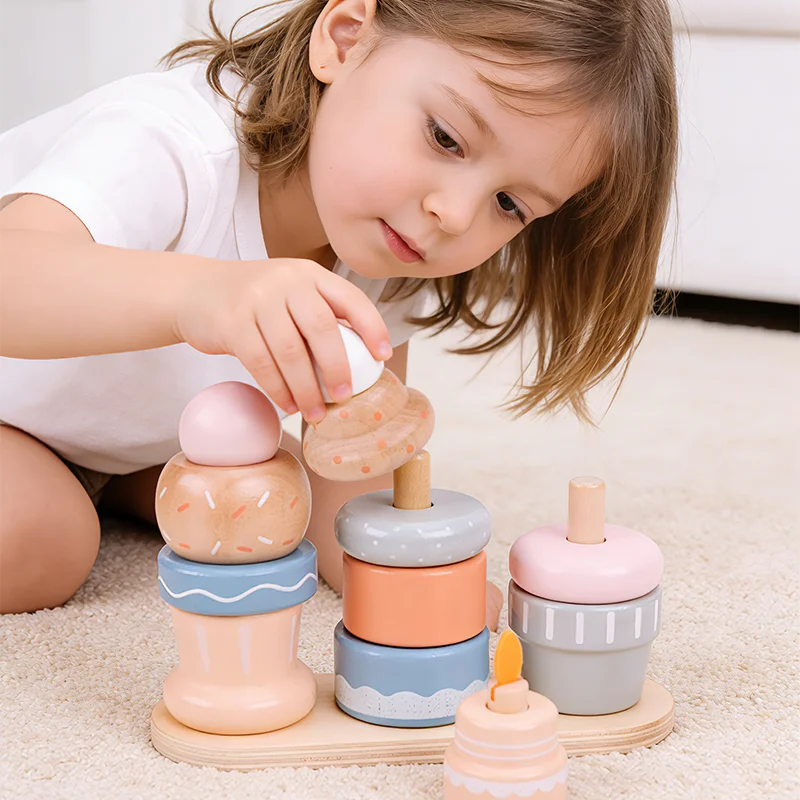 Kiddyroo™ Sweet Cake Montessori Stacking Toy