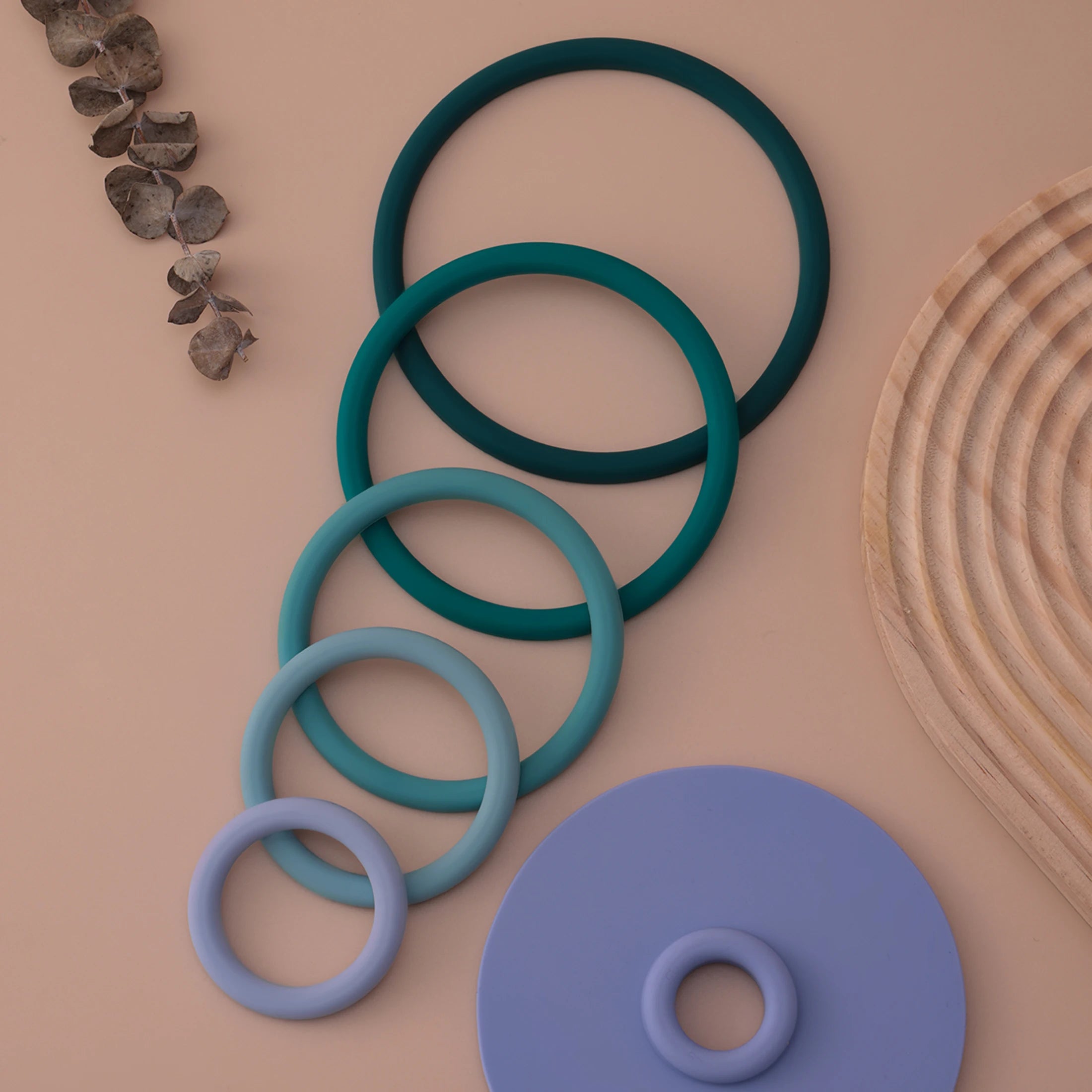 Silicone Educational Sensory Baby Building Toys