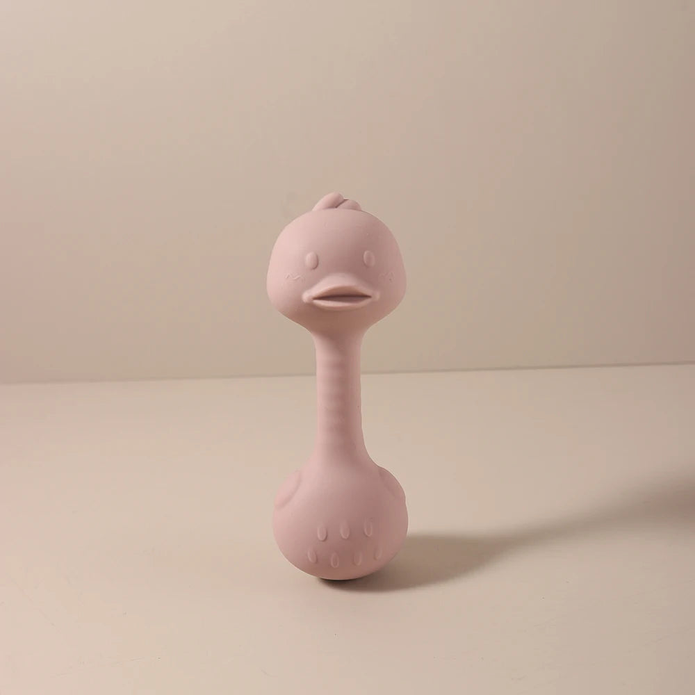 Silicone Baby Rattle Teether Toy
