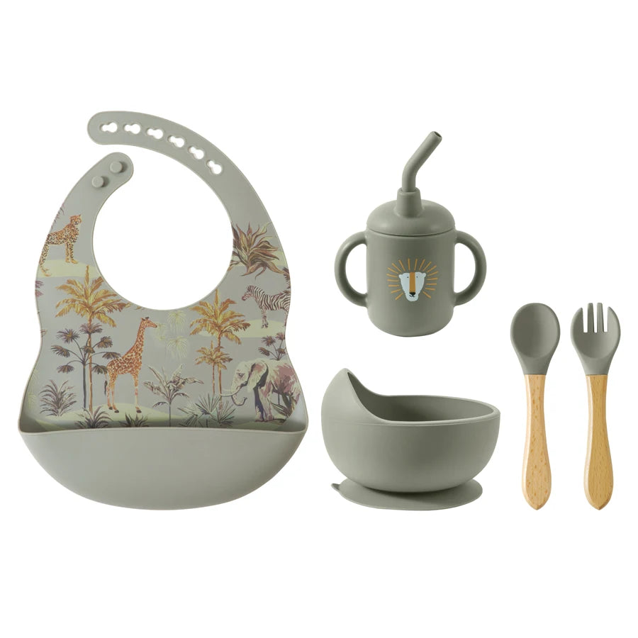 My First Silicone Baby Feeding Set