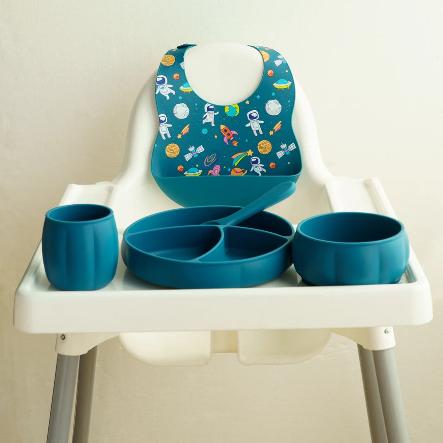 New Edition 8-piece Colourful Baby Feeding Set