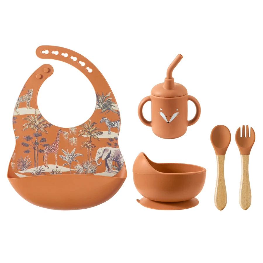 My First Silicone Baby Feeding Set