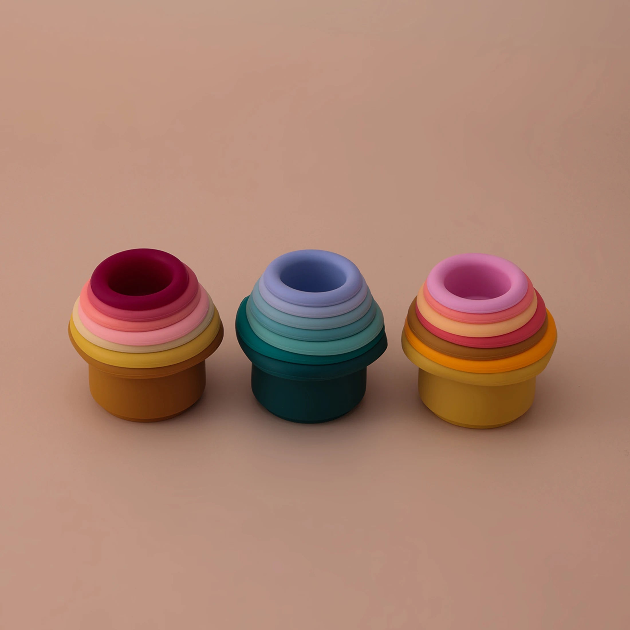 Silicone Cups Stacker Toys
