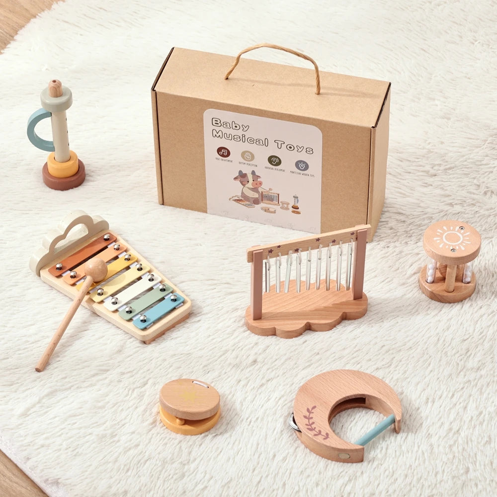 Montessori Musical Instrument Set Toys for Babies & Toddlers