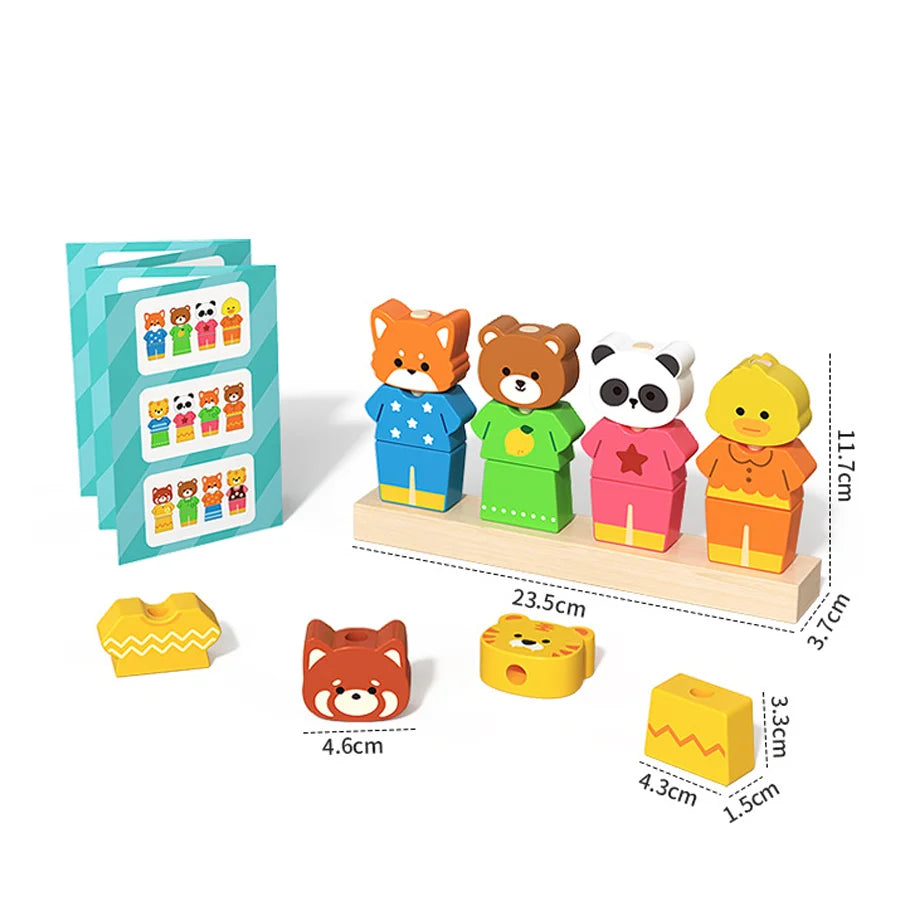 Kiddyroo™ Woodland Animal Stacking Puzzle Set