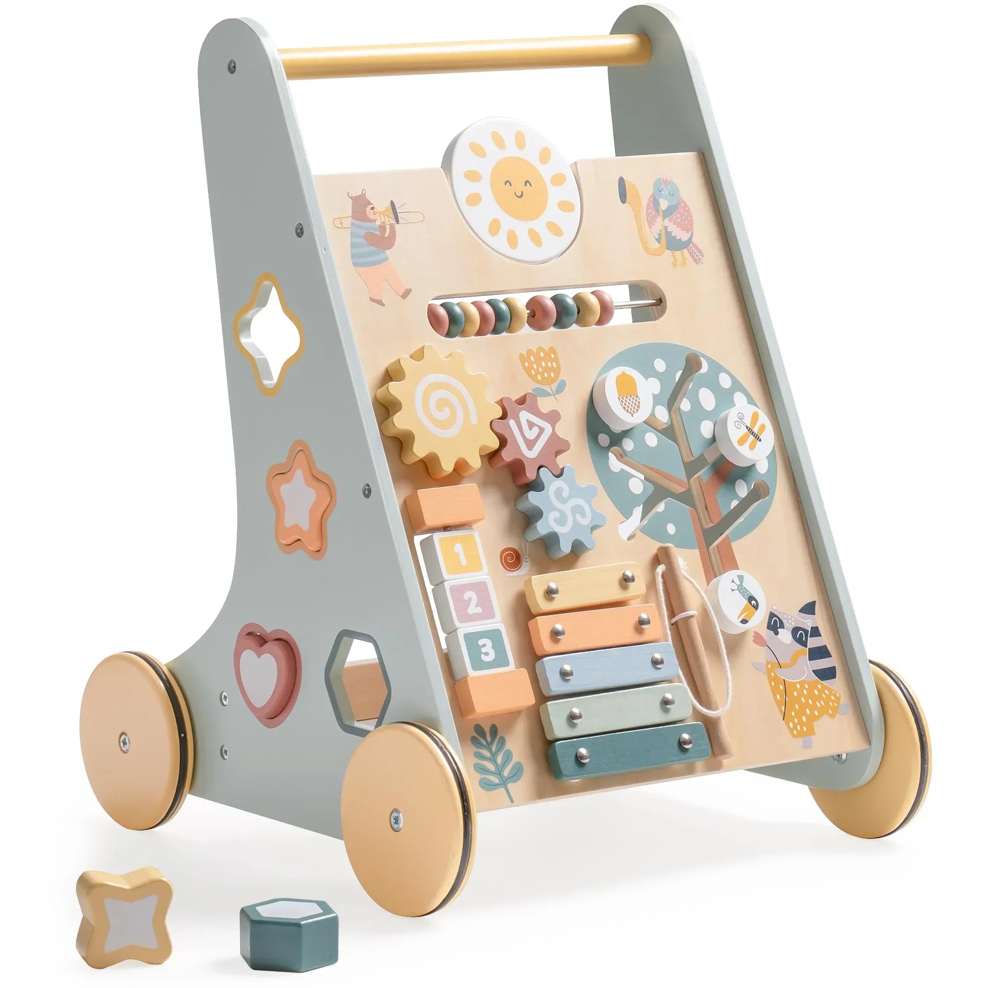 Robotime Robud Wooden Baby Walker