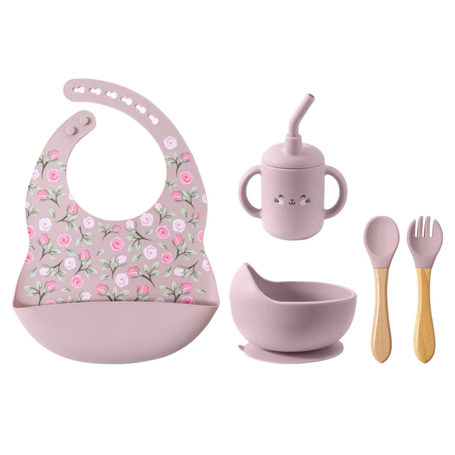 My First Silicone Baby Feeding Set