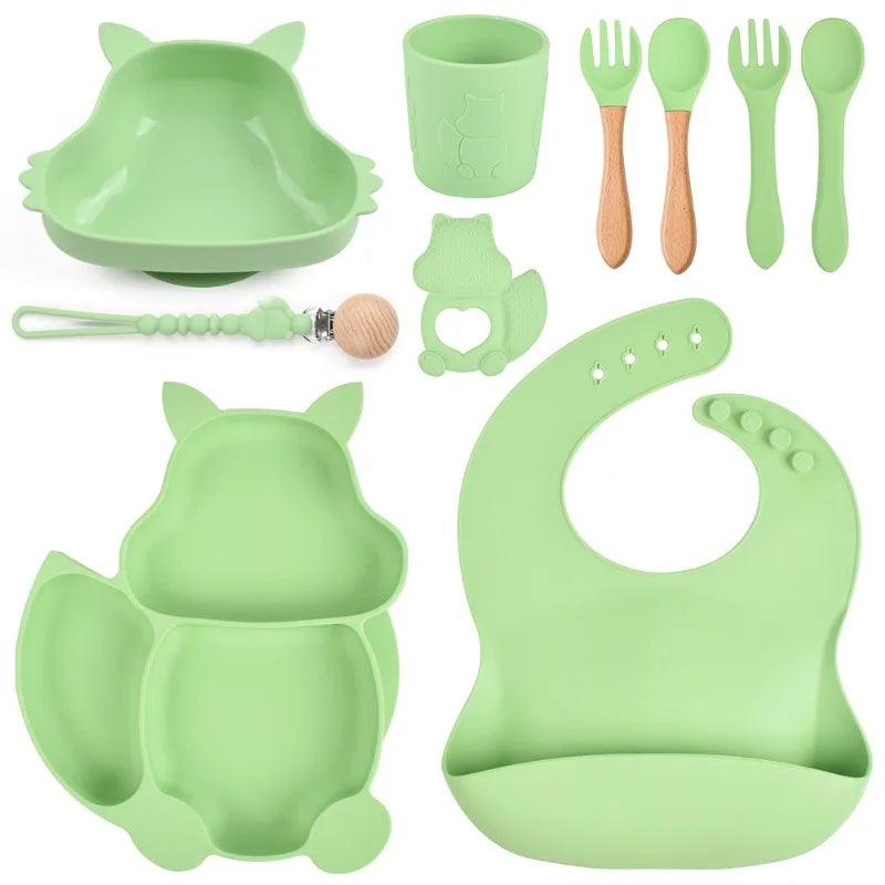 Fox Shaped Silicone Feeding Set - My Store