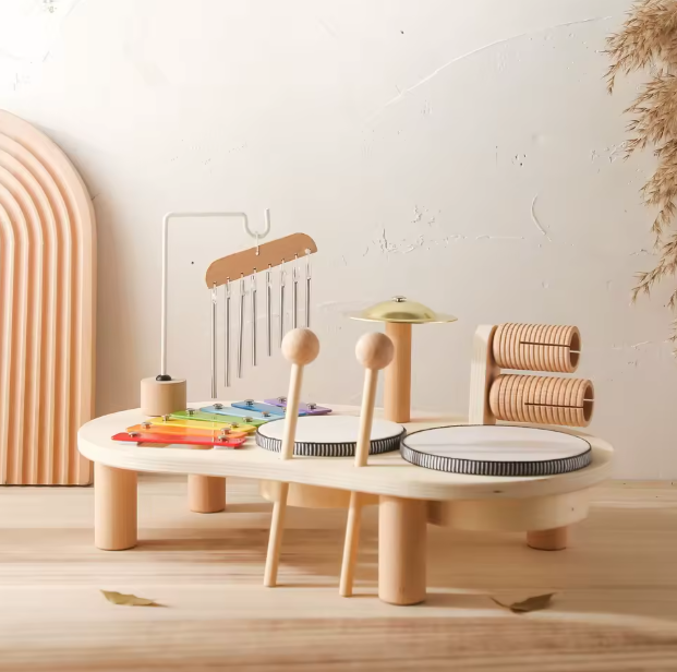 Montessori Wooden Musical Xylophone Toy for Babies & Toddlers