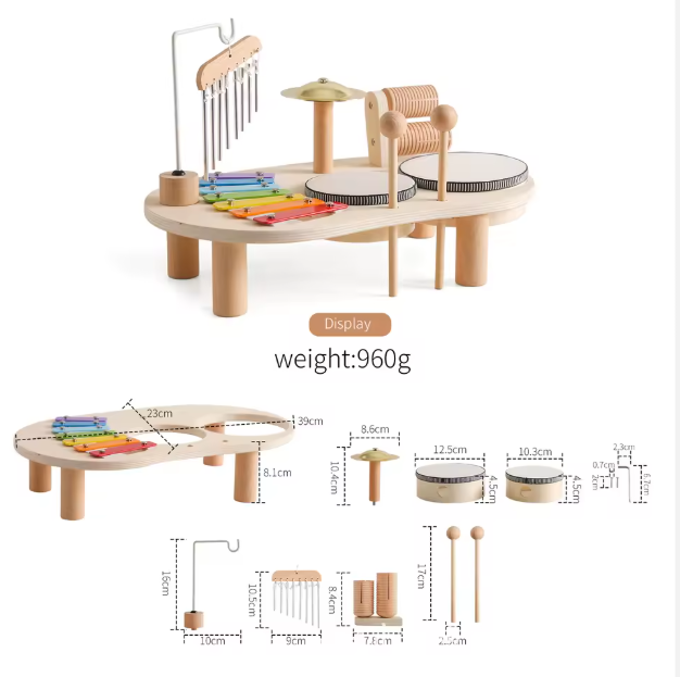 Montessori Wooden Musical Xylophone Toy for Babies & Toddlers