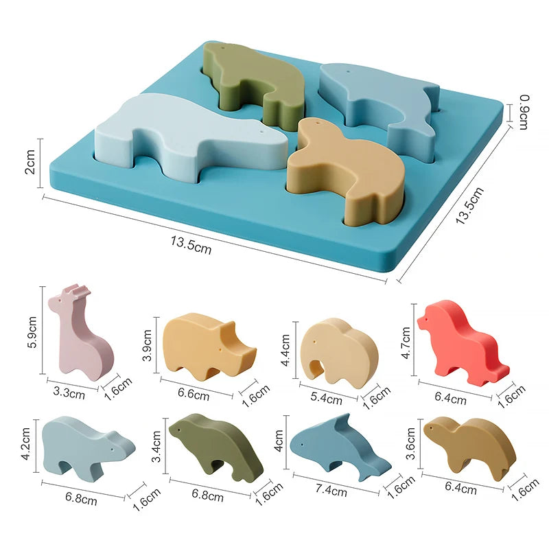 Silicone Animal Shape Matching Toys
