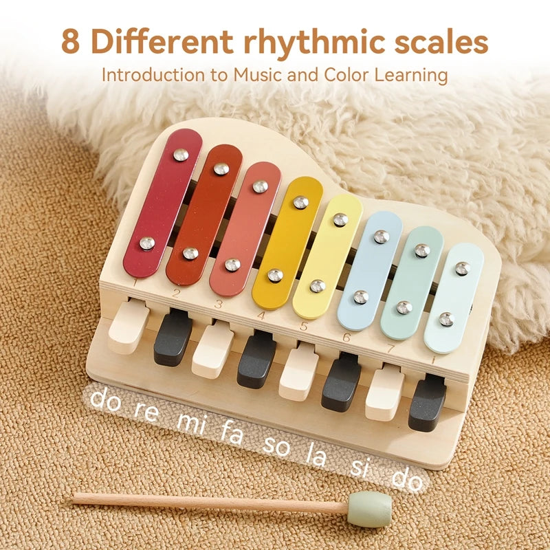 Baby Educational Wooden Montessori Piano