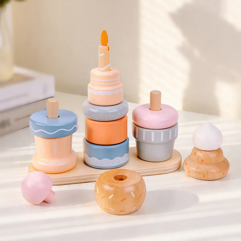 Kiddyroo™ Sweet Cake Montessori Stacking Toy