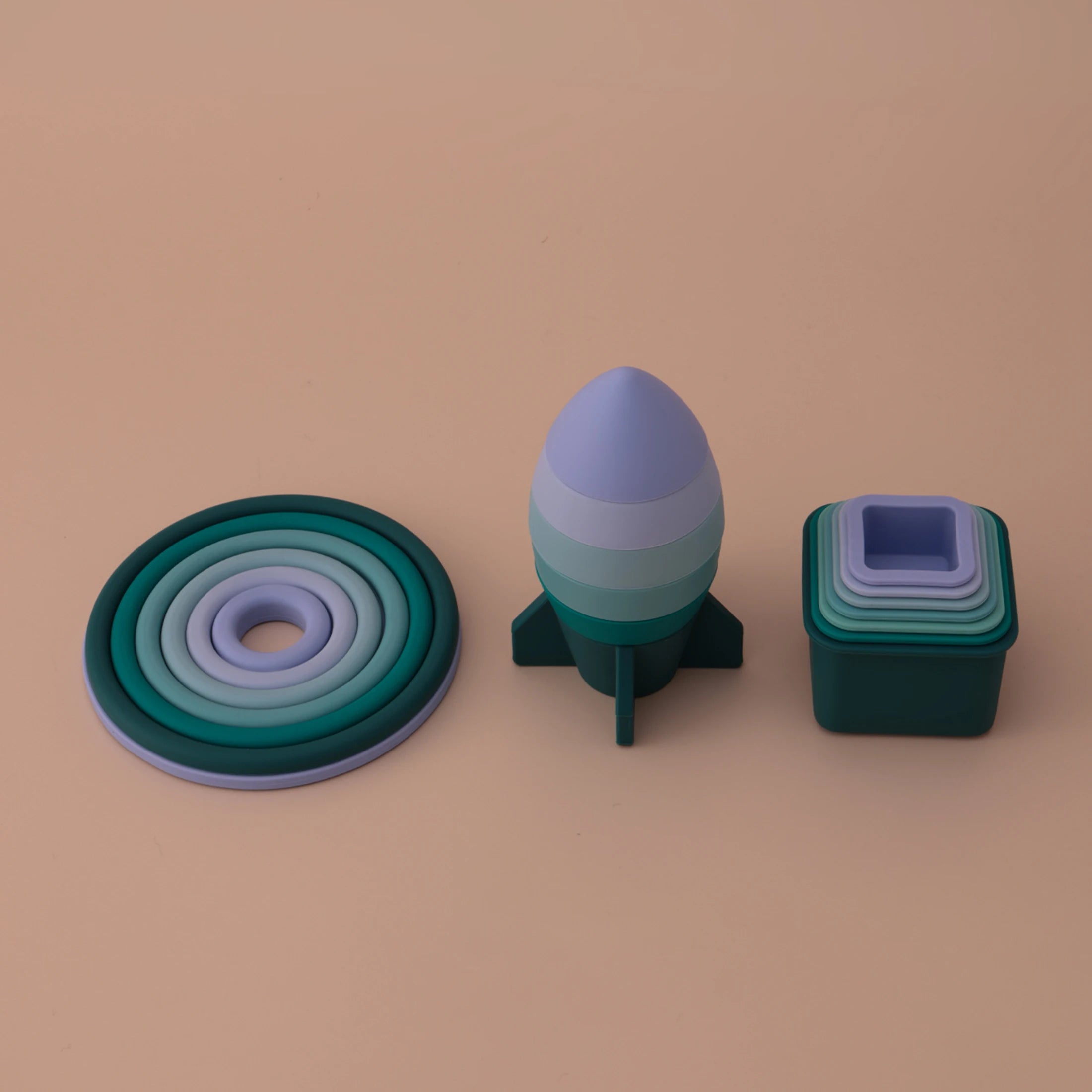 Silicone Educational Sensory Baby Building Toys