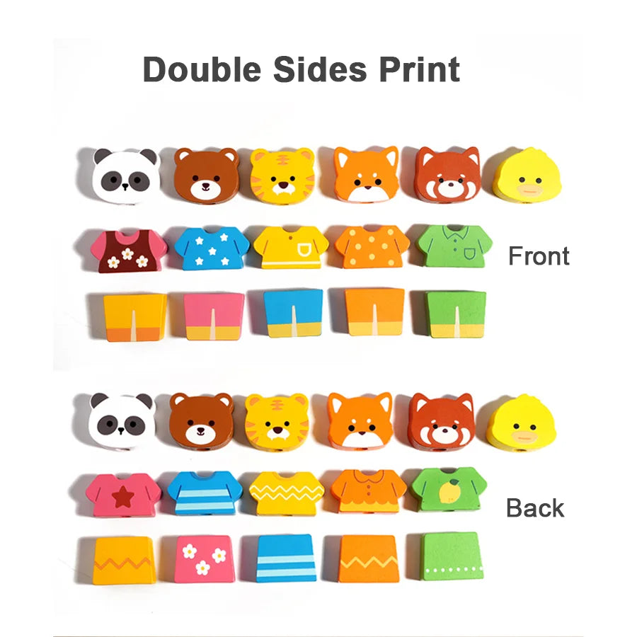 Kiddyroo™ Woodland Animal Stacking Puzzle Set