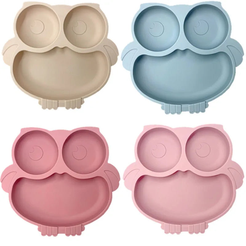 Owl Shape Silicone Food Plate